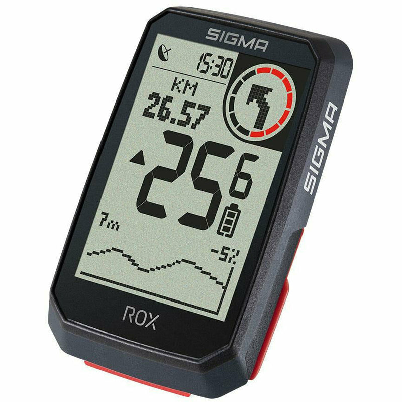 Sigma Rox 4.0 GPS Cycle Computer HR Set Black