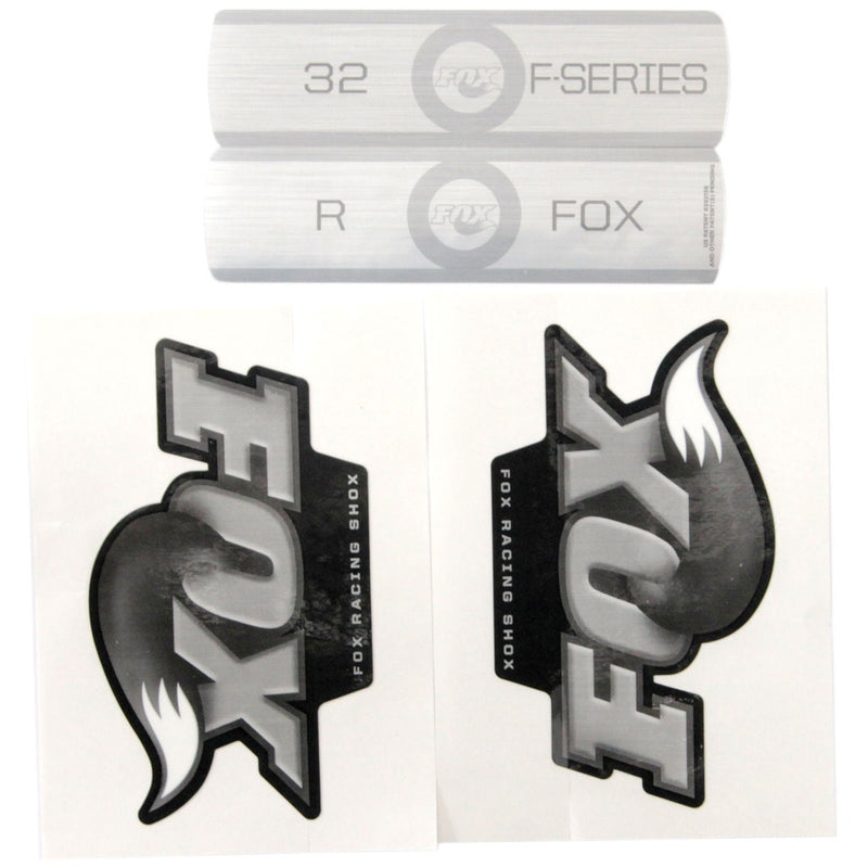 Fox Fork F-S R B/W Decal Kit Black Black
