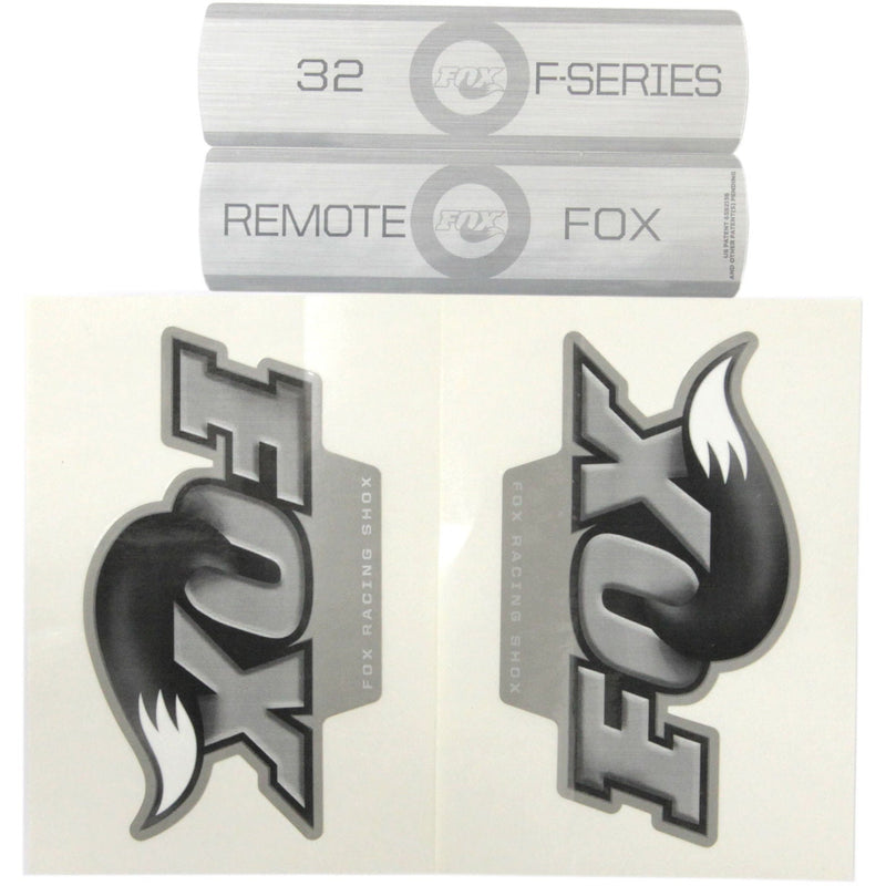 Fox Fork F-S Remote B/W Decal Kit Titanium