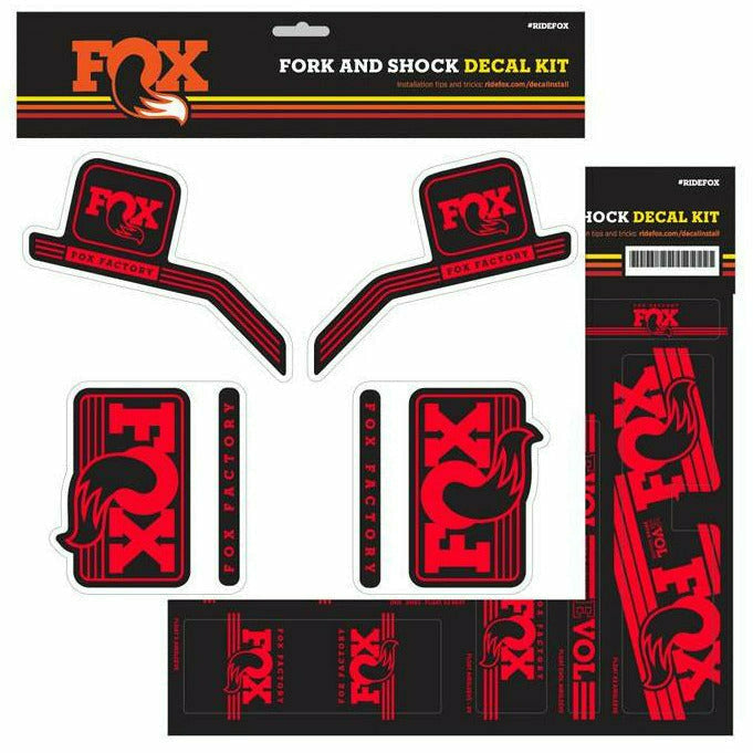 Fox Fork & Shock Decal Kit AM Heritage Red