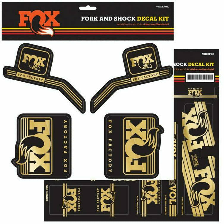 Fox Fork & Shock Decal Kit AM Heritage Gold
