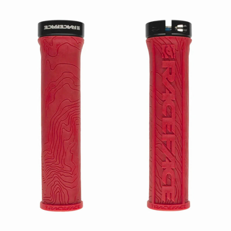 Race Face Half Nelson With Lock Handlebar Grips Red