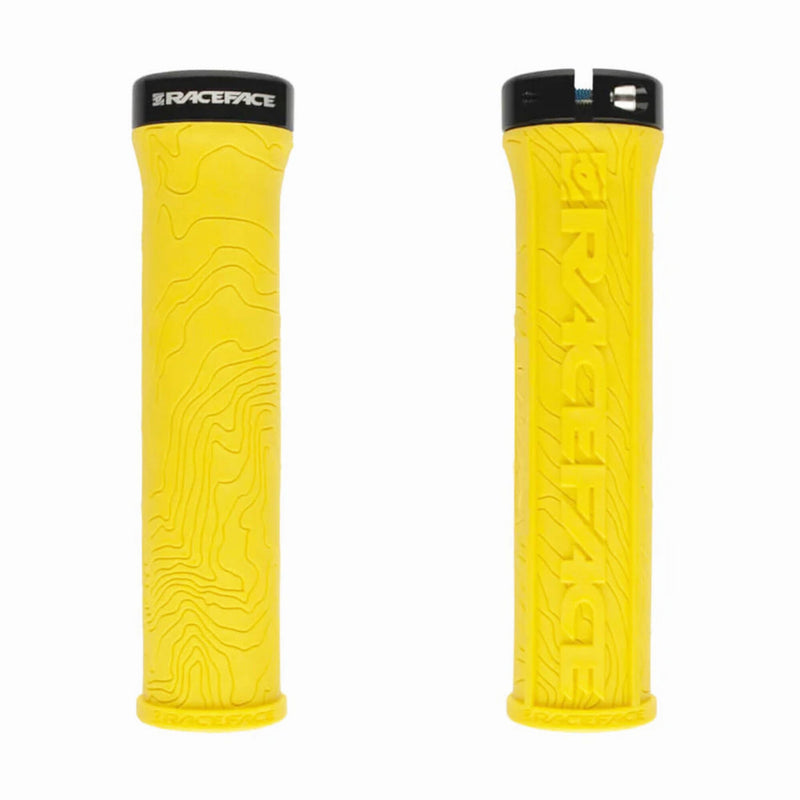Race Face Half Nelson With Lock Handlebar Grips Yellow