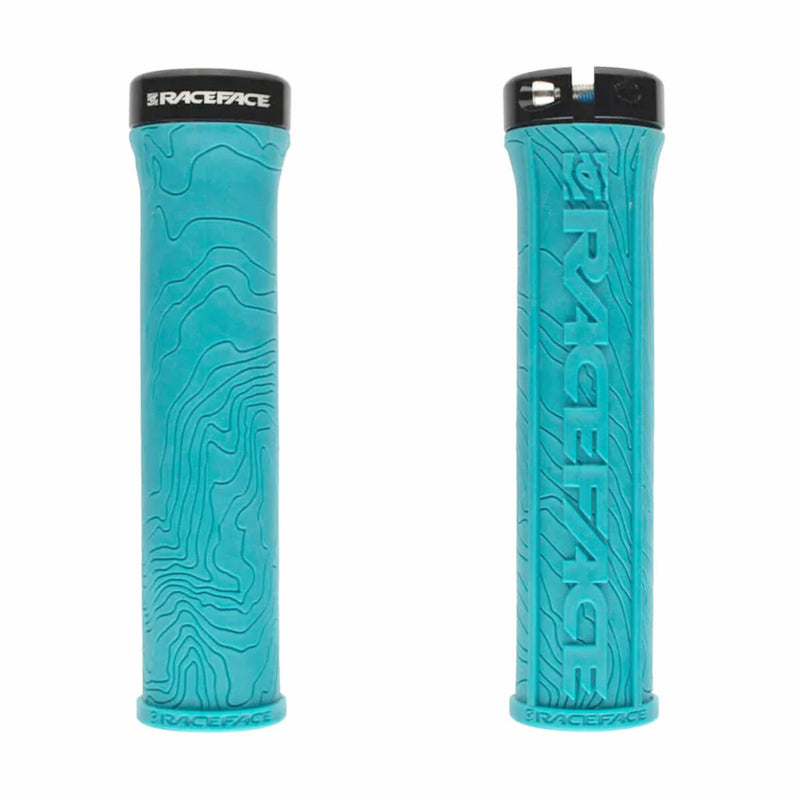 Race Face Half Nelson With Lock Handlebar Grips Turquoise