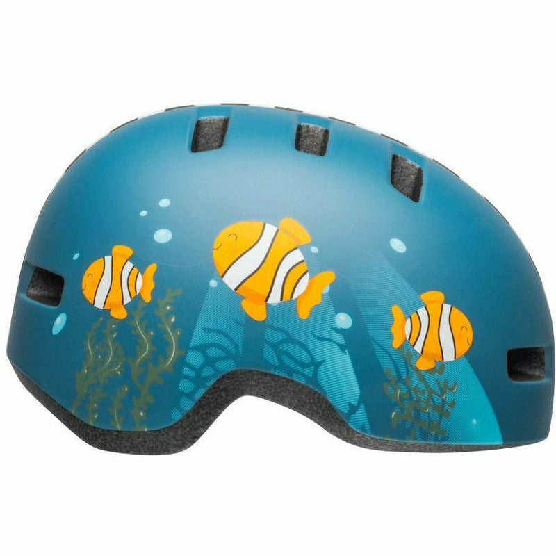Bell Lil Ripper Toddler Helmet Clown Fish Matt Grey / Blue
