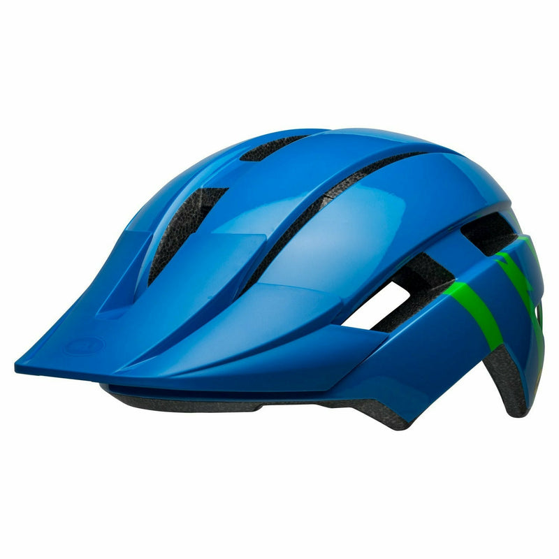 Bell Sidetrack II Child Helmet Strike Gloss Blue / Green