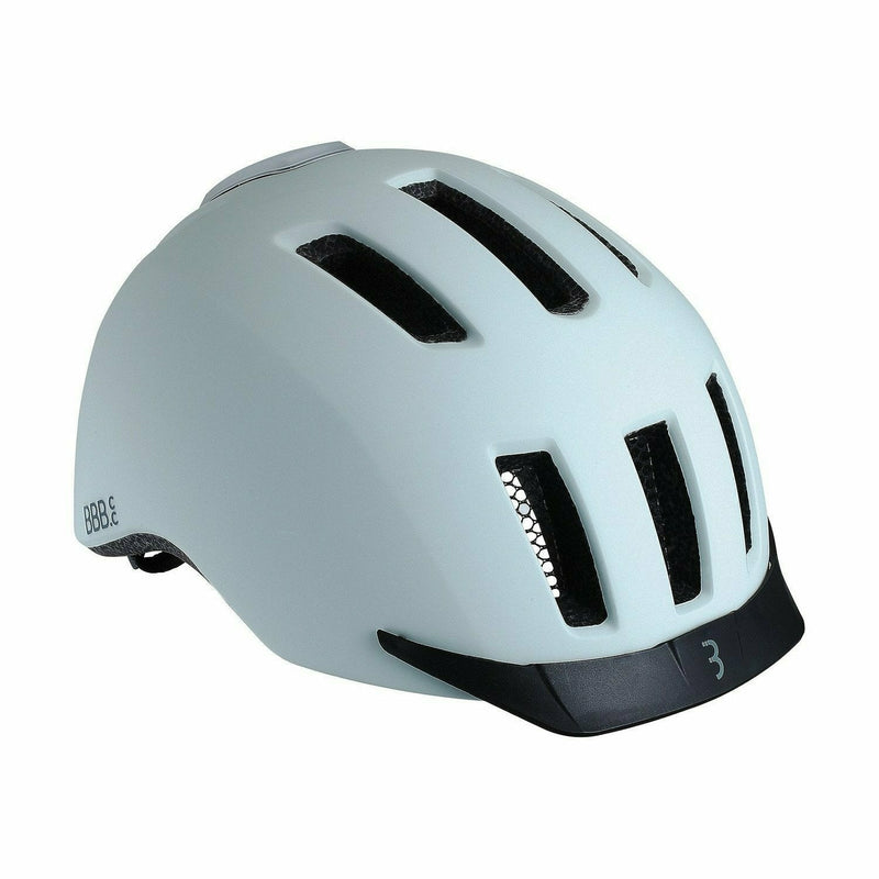 BBB BHE-161 Grid Helmet with Rear LED Light Matt White