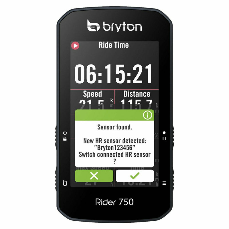 Bryton Rider 750T GPS Cycle Computer Bundle With Speed / Cadence & Heart Rate