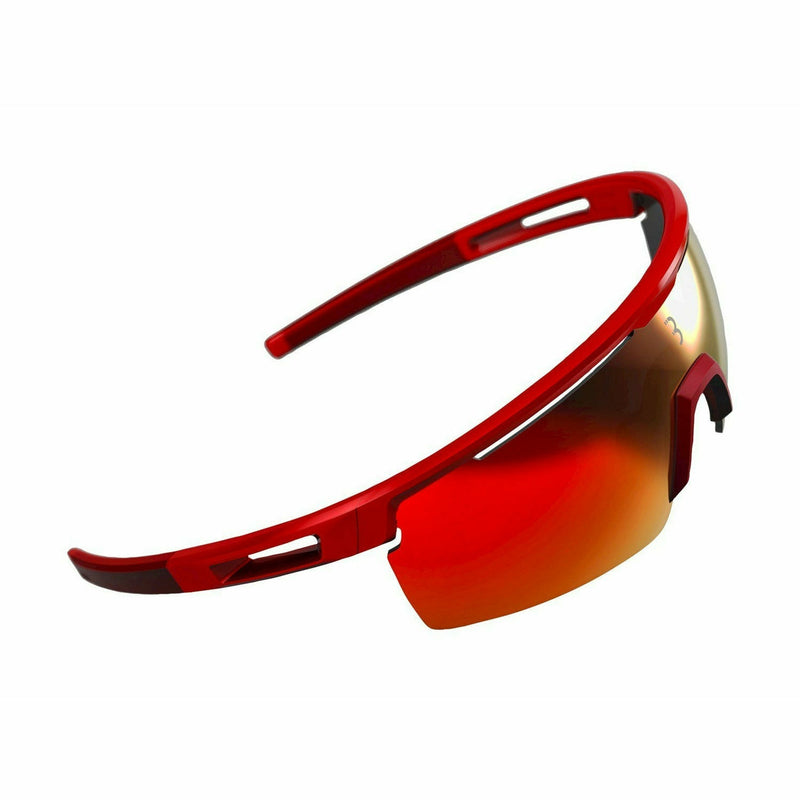 BBB BSG-57 Avenger Sunglasses Metallic Red / Black Tips / Red Lenses