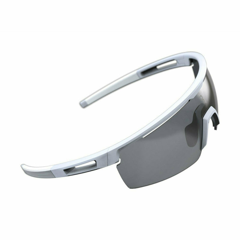 BBB BSG-57 Avenger Sunglasses Matt White / White Tips / Smoke Lenses