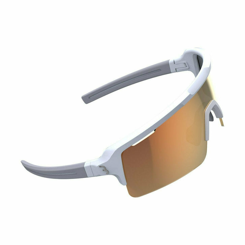 BBB BSG-65 Fuse Sport Glasses Matt White / Orange MLC Lens