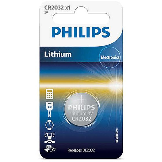 Philips Lithium 3V Battery CR2032 X1