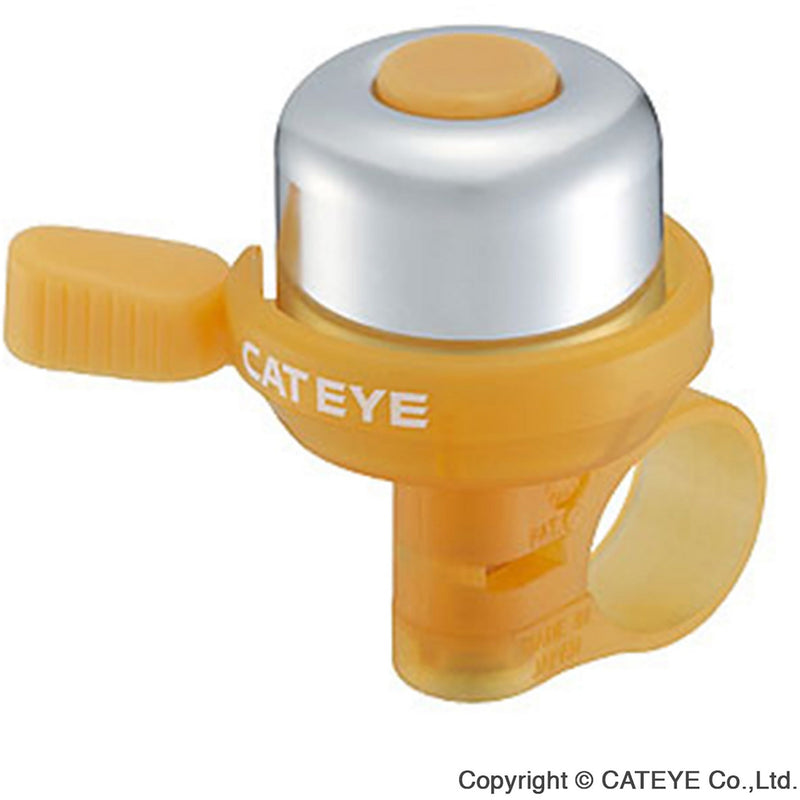 Cateye PB-1000 Wind Brass Bell Tangerine