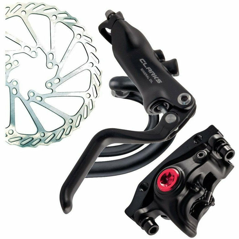 Clarks M3 Hydraulic PM And IS Disc Brake Set - 180 MM Front And 160 MM Rear