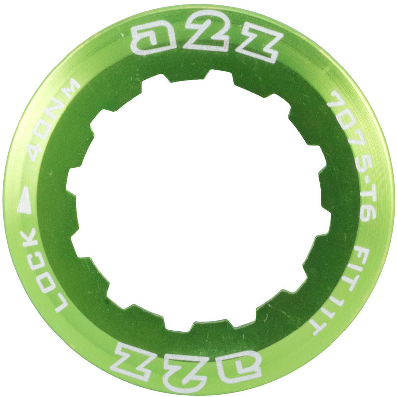A2Z Alloy Cassette Lock Ring For Shimano / SRAM Green