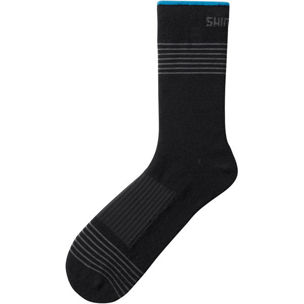 Shimano Clothing Unisex Tall Wool Socks Black