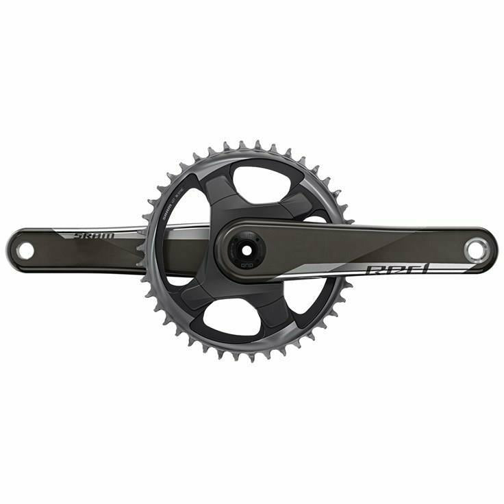 SRAM Crankset Red 1X D1 AXS Dub Gloss Direct Mount BB Not Included Natural Carbon
