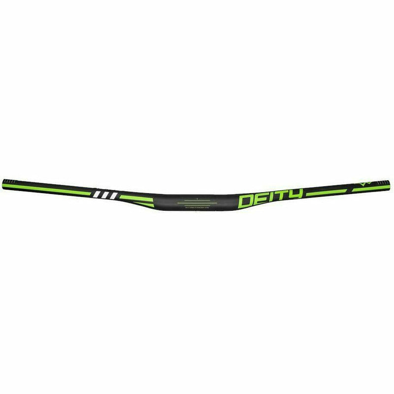 Deity Skywire Carbon Handlebar 35 MM Bore 15 MM Rise Green