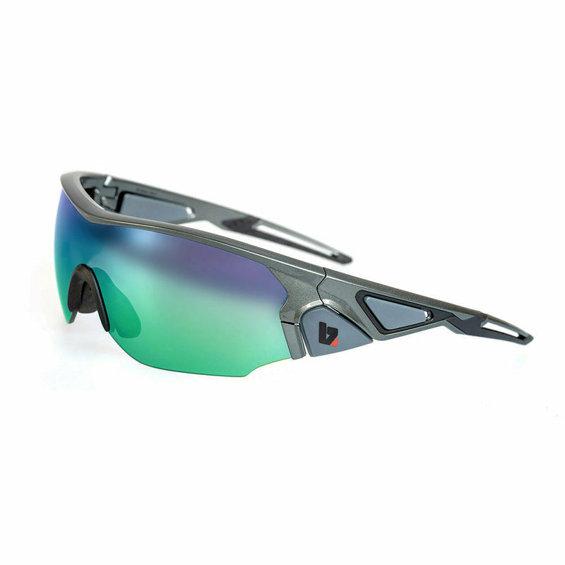 BZ Optics CRIT Mirrored Glasses With Revo Lenses Graphite / Green