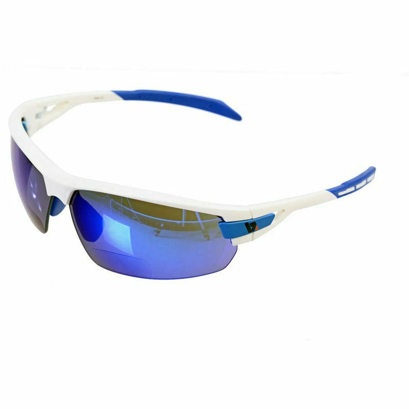 BZ Optics PHO Bi-Focal Blue Mirror Glasses White / Blue