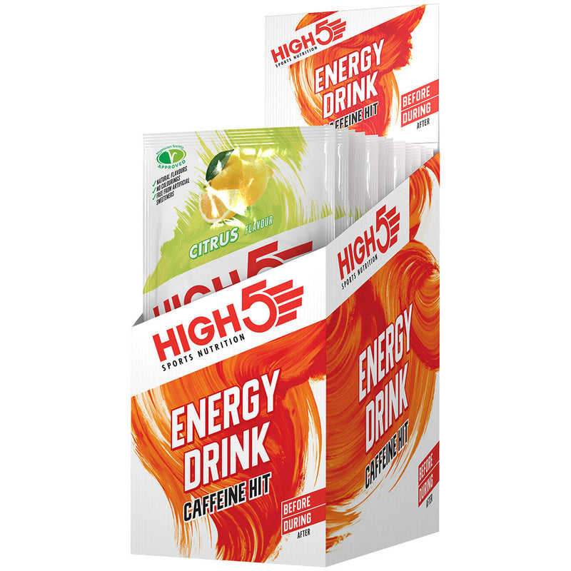 High5 Energy Drink Caffeine Hit Sachet - Pack Of 12 Citrus