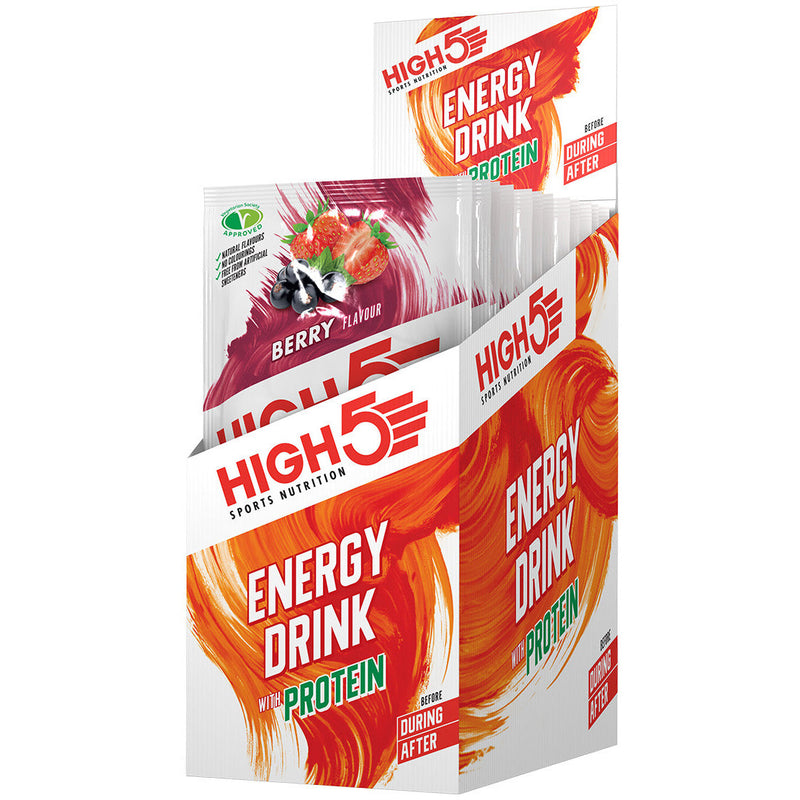 High5 Energy Drink Protein Sachet - Pack Of 12 Berry
