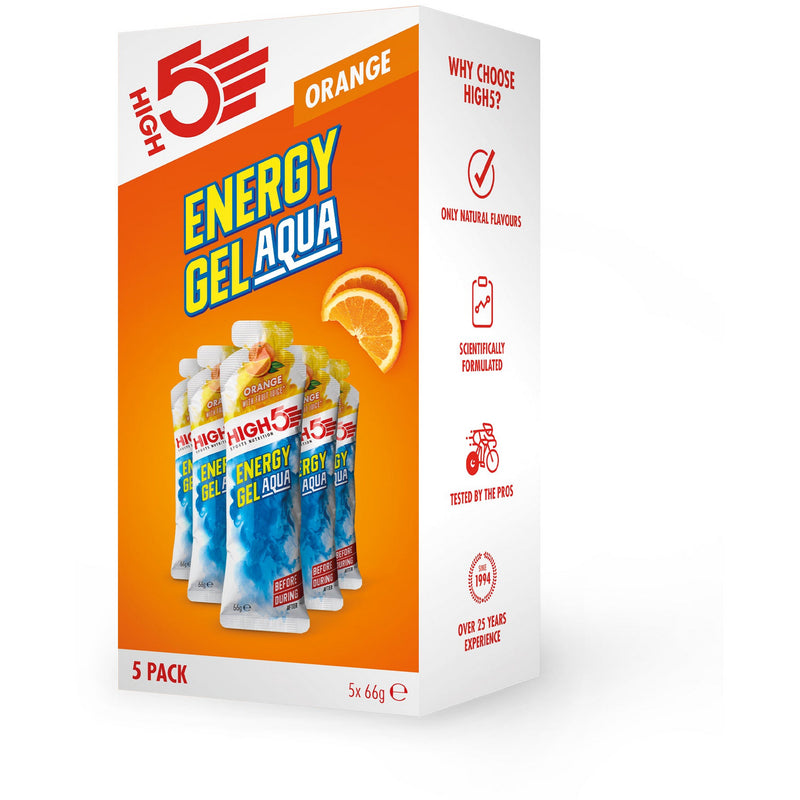 High5 Energy Gel Aqua - Pack Of 5 Orange