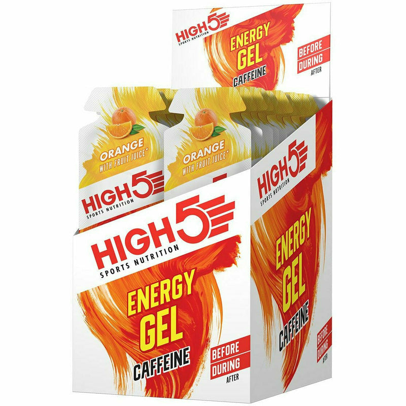 High5 Energy Gel Caffeine Orange - Pack Of 20