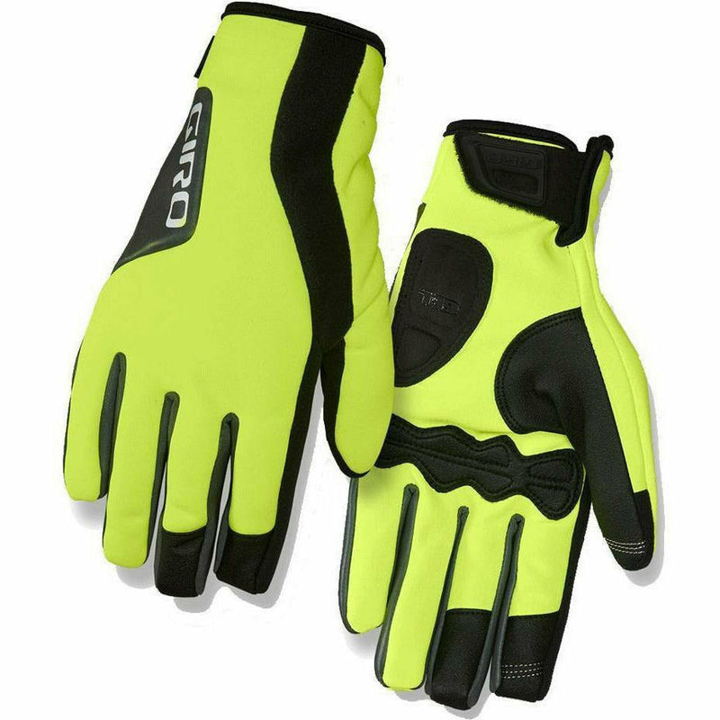 Giro Ambient 2.0 Water Resistant Insulated Windbloc Cycling Gloves Highlight Yellow / Black