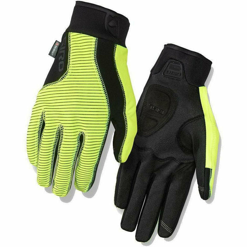 Giro Blaze 2.0 Gloves Water Resistant Windbloc Cycling Gloves Highlight Yellow / Black
