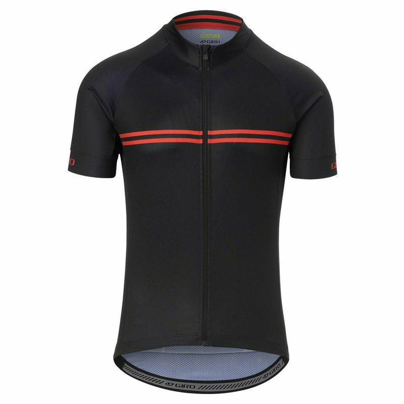 Giro Chrono Sport Short Sleeve Jersey Black / Red Classic Stripe