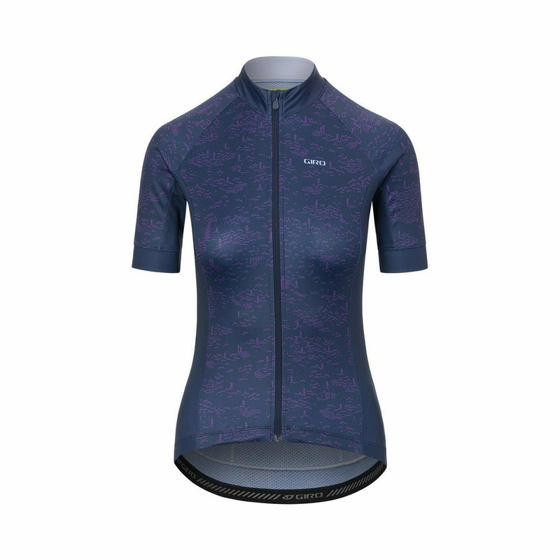 Giro Ladies Chrono Sport Short Sleeve Jersey Midnight Blue Scream