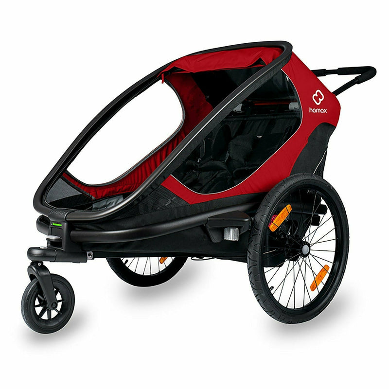 Hamax Outback Twin Child Bike Trailer Red / Black