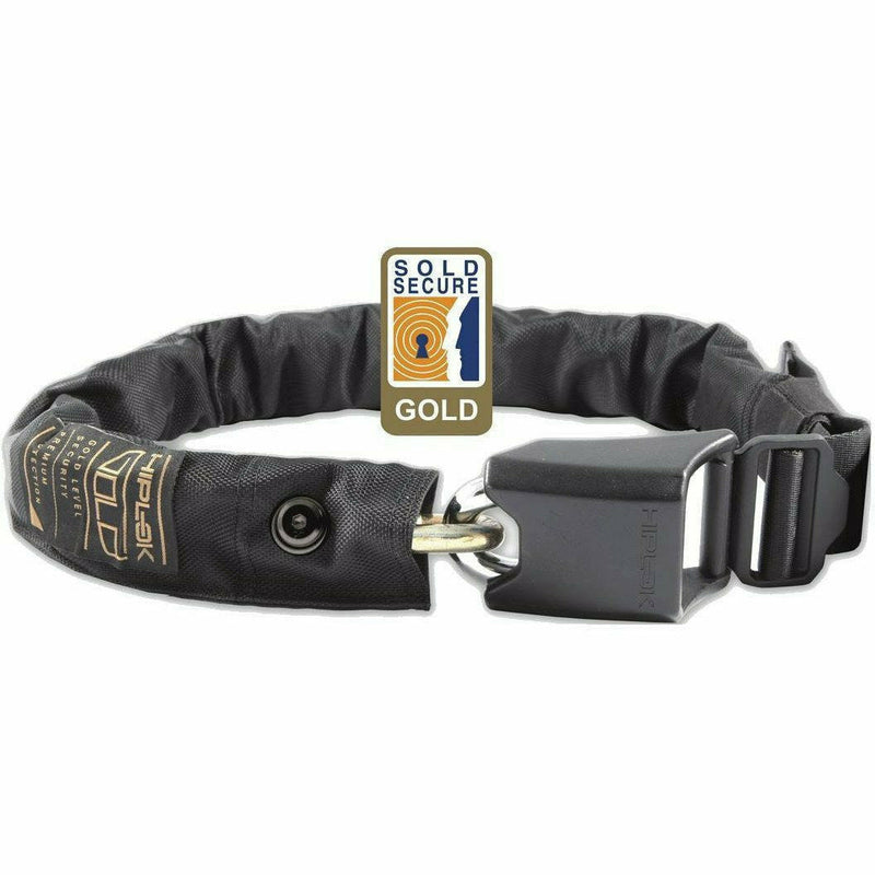 Hiplok Gold Wearable Chain Lock Waist 24-44 Inches Black