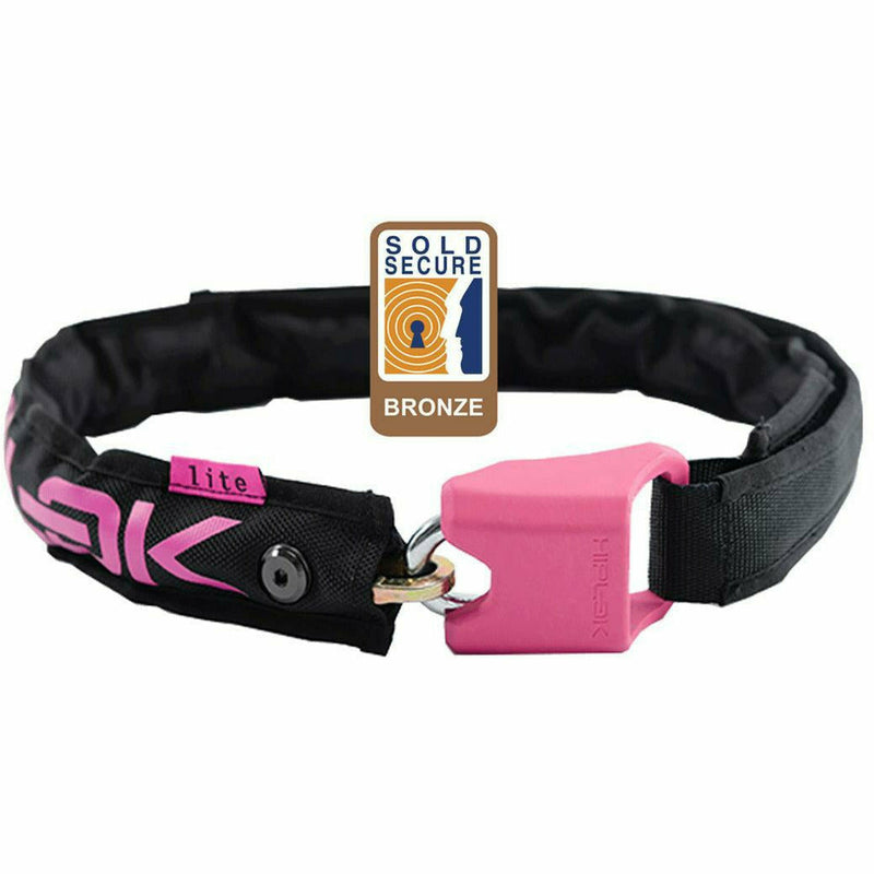 Hiplok Lite Wearable Chain Lock Waist 24-44 Inches Black / Pink