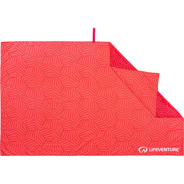 Lifeventure Recycled Softfibre Trek Towel Giant Coral