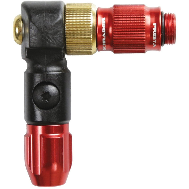 Lezyne ABS-1 Pro HP Chuck For Braided Hose Red