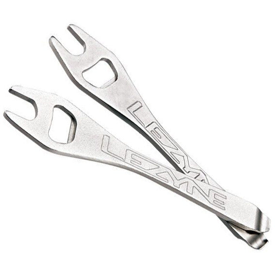 Lezyne Sabre Tyre Lever / Pedal Wrench Pair Cro-Mo Silver