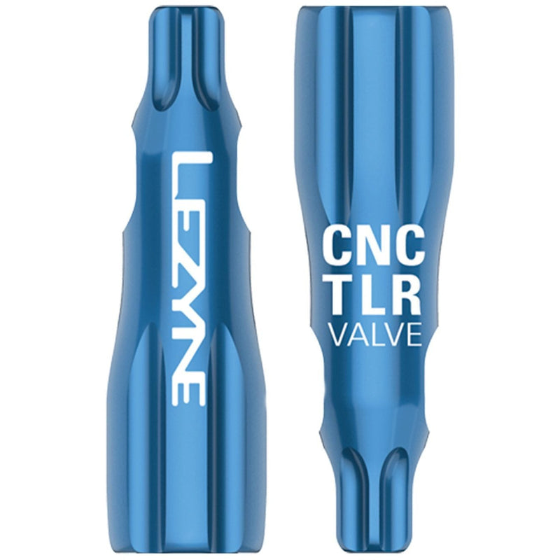Lezyne CNC TLR Valve Caps Only Blue - Pair