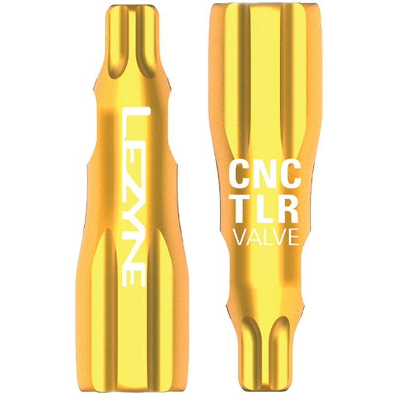 Lezyne CNC TLR Valve Caps Only Gold - Pair
