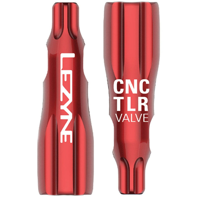 Lezyne CNC TLR Valve Caps Only Red - Pair
