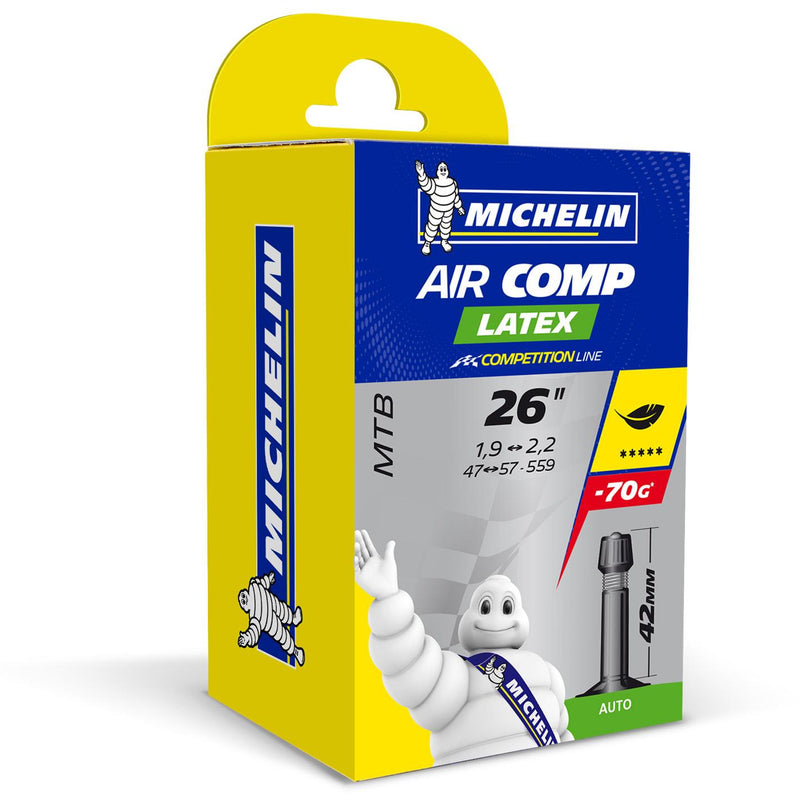Michelin Aircomp Latex STD MTB Inner Tubes Black