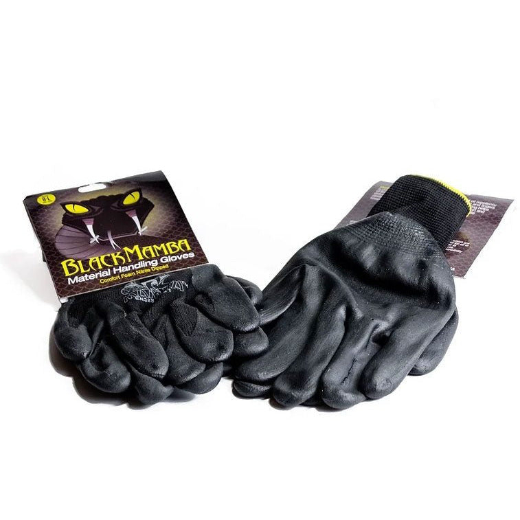 Black Mamba Mechanics PU Dipped Gloves Black
