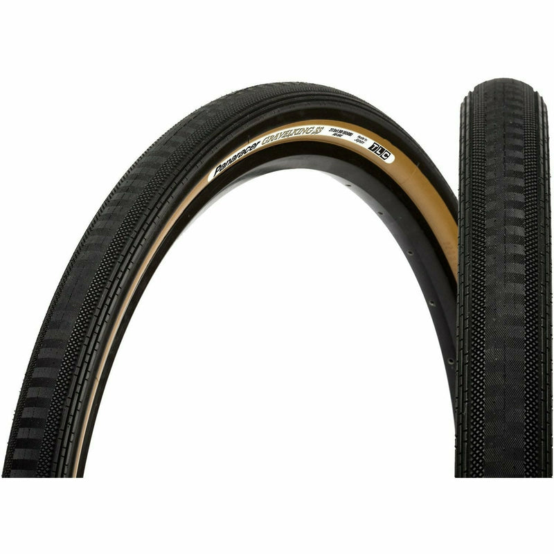 Panaracer Gravelking Semi Slick TLC Folding Tyre Black / Brown