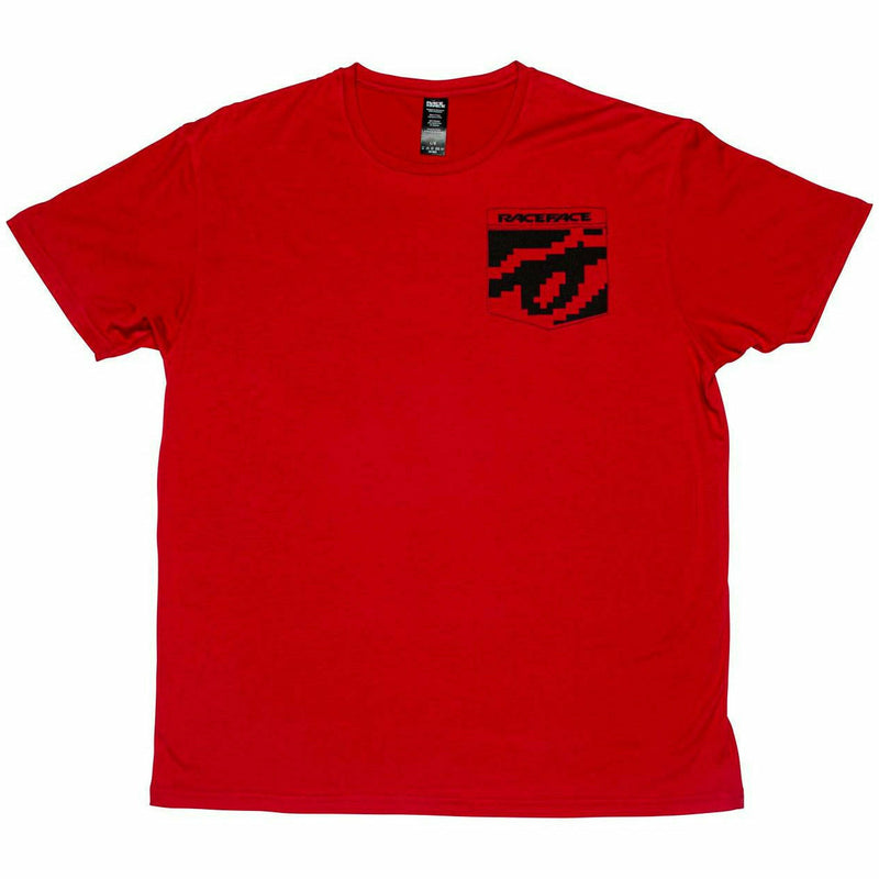 Race Face 8 Bit Pocket Short Sleeves T-Shirt Red