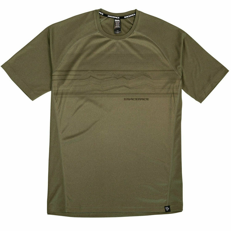 Race Face Trigger Short Sleeves Jersey Olive