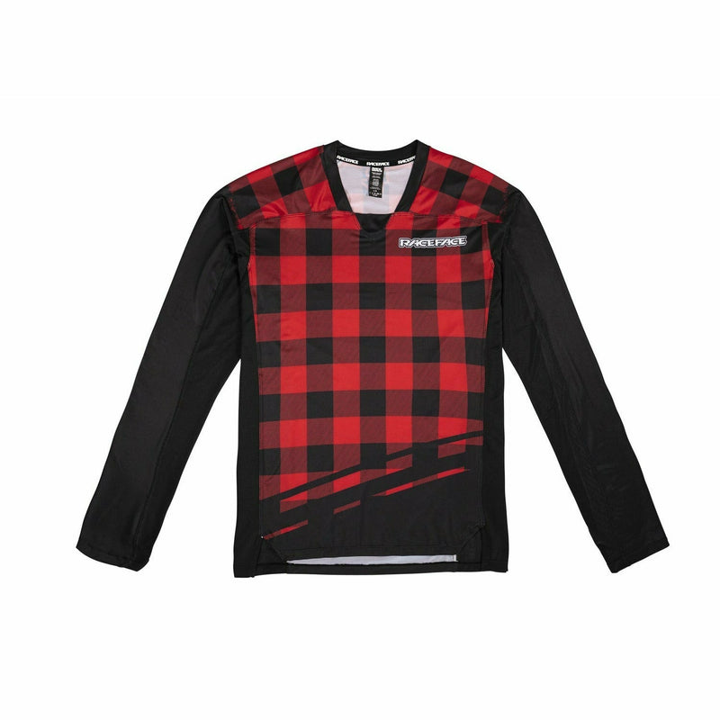 Race Face Diffuse Long Sleeves Jersey Rouge