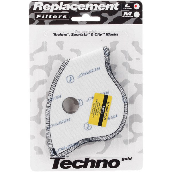 Respro Techno Filters - Pack Of 2 Gold
