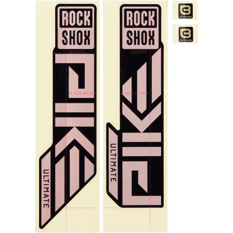 SRAM RockShox Spare Fork Decal Kit Pike Ultimate 27 / 29 Matte Copper Foil For High Gloss Black