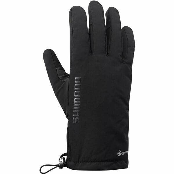 Shimano Clothing Unisex GORE-TEX GRIP PRIMALOFT Gloves Black